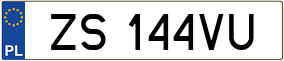 Trailer License Plate